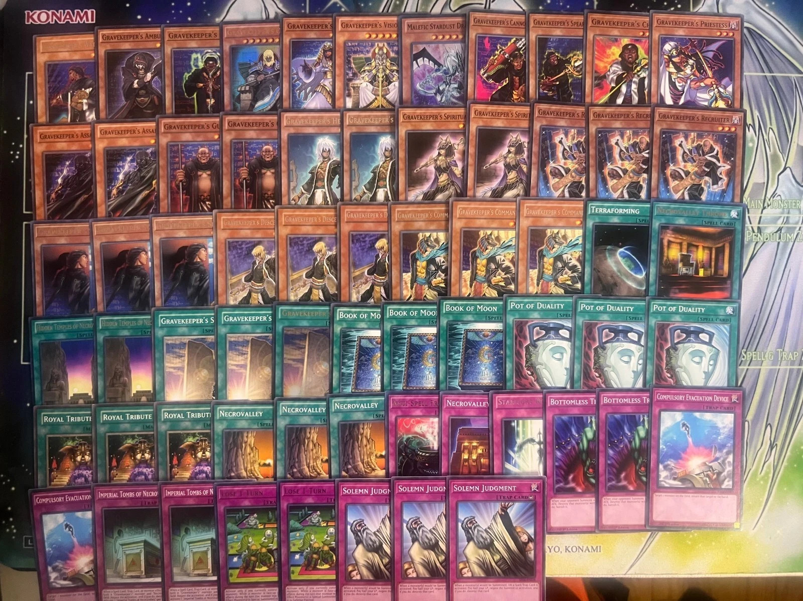 Yugioh Complete Deck Gravekeeper Edison Format Recruiter Necrova **HOT** + Bonus