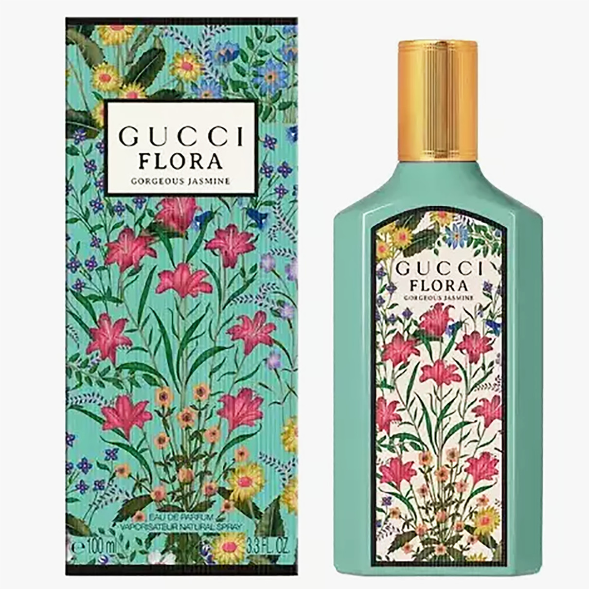 Flora Gorgeous Jasmine By Gu-cci 3.3 oz EDP Perfume for Women Spray New In Box