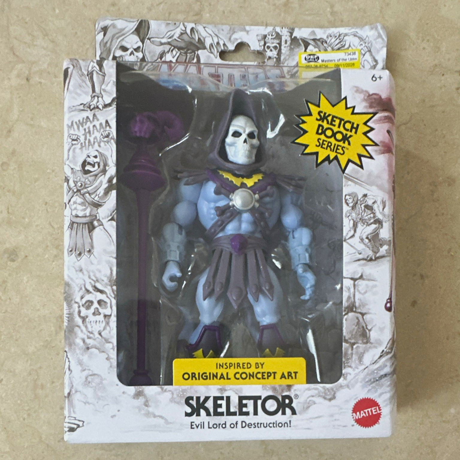 Mattel Masters of the Universe Skeletor Sketchbook Series Action Figure Staff