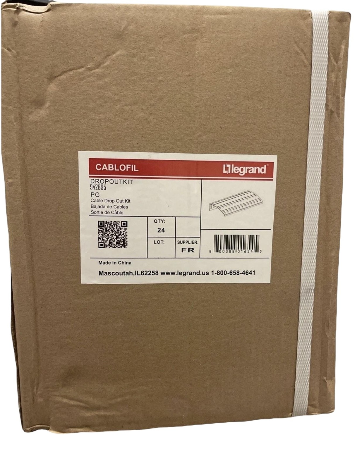 Legrand Cablofil 942895 Cable Drop Out End Assembly Kit PG Galv Steel Lot 24