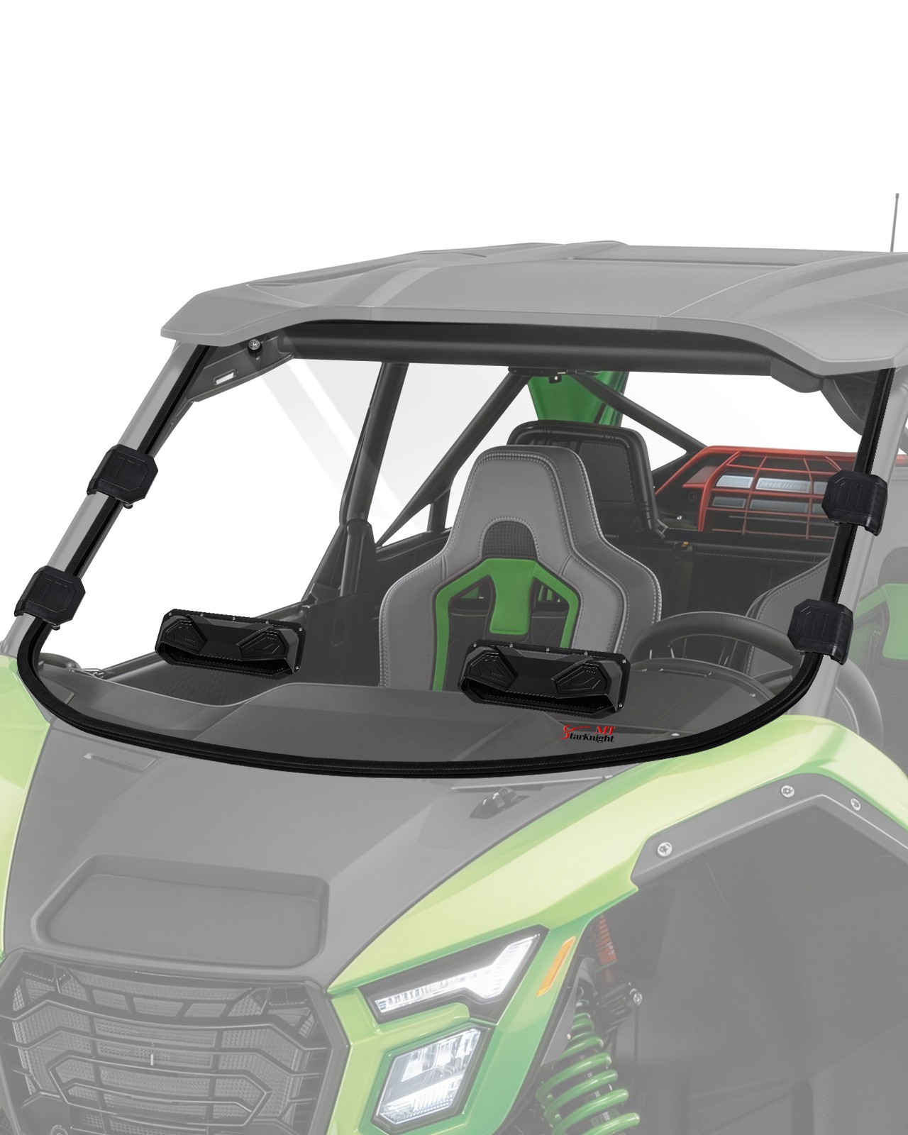 Front Window Vented Windshield Scratch-Resistant For Kawasaki Teryx 4 H2 2026 Front Window Vented Windshield Scratch-Resistant For Kawasaki Teryx 4 H2 2026