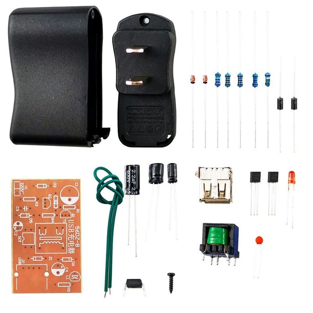 USB Charger Kit 5V Switching Regulated Power Supply DIY Soldering Practice Kit USB Charger Kit 5V Switching Regulated Power Supply DIY Soldering Practice Kit