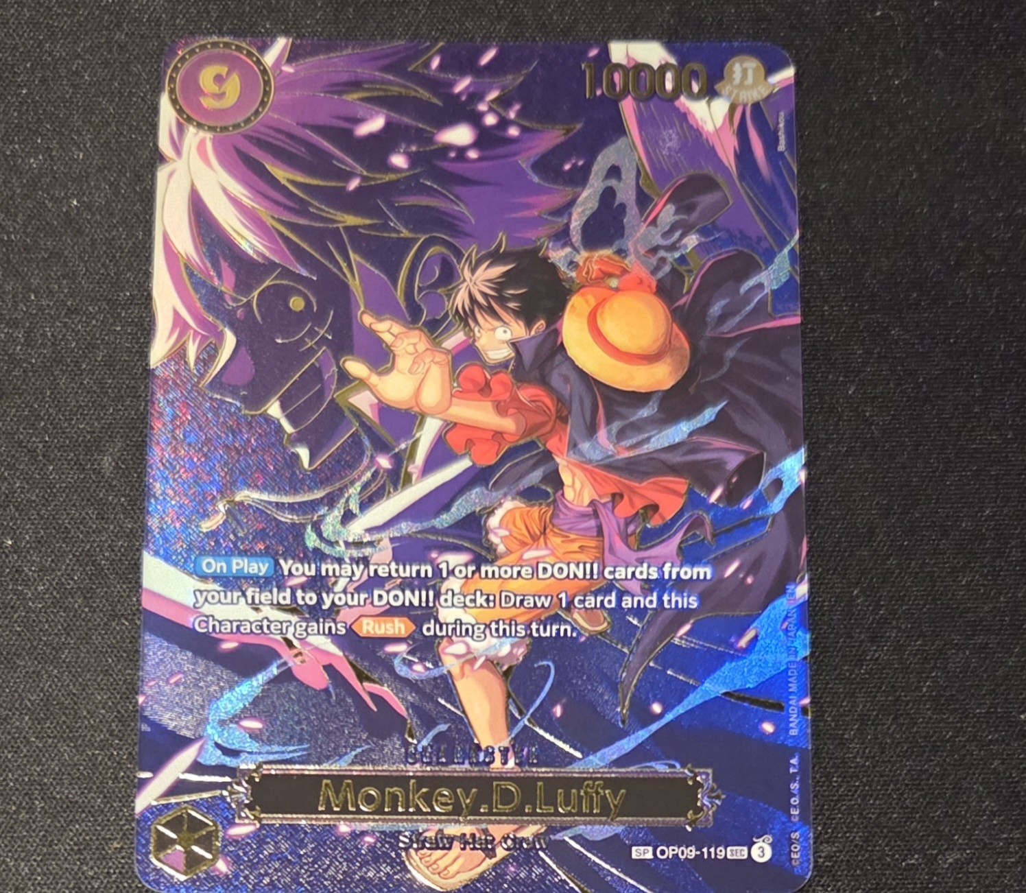 One Piece TCG Monkey D Luffy SP OP09-119 Carrying on His Will