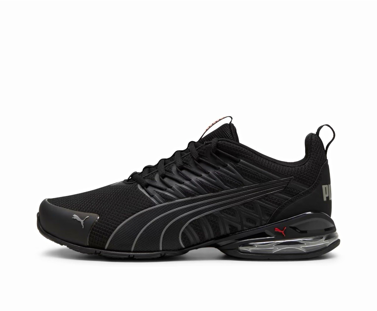 PUMA Voltaic Evo Men’s Low Top Lace Up Mesh Sneakers Black 379601-01 2023