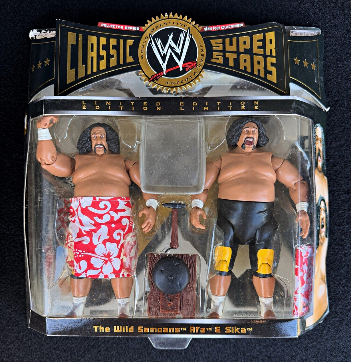 WWE Jakks Classic Superstars Wild Samoans Afa & Sika Limited Edition 2-Pack