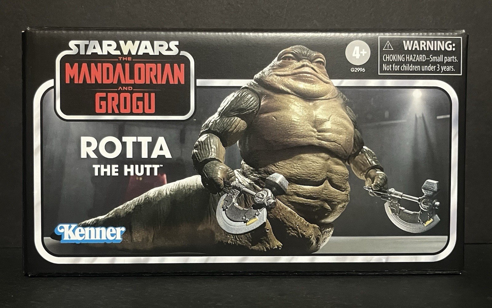 STAR WARS VINTAGE COLLECTION ROTTA THE HUTT MANDALORIAN & GROGU FIGURE IN STOCK