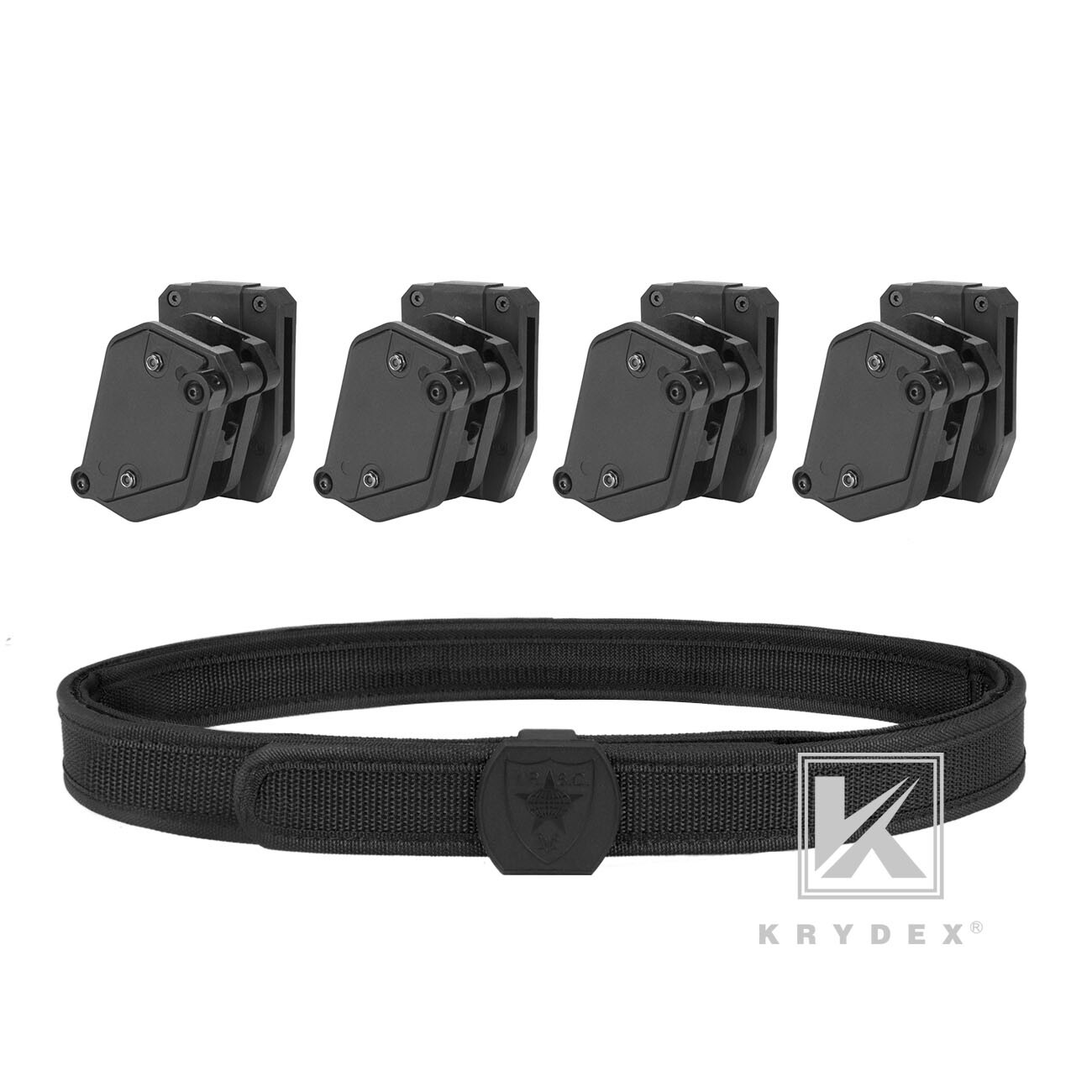 KRYDEX IPSC USPSA 3-Gun Four Pistol Magazine Mag Holsters and 1.5\