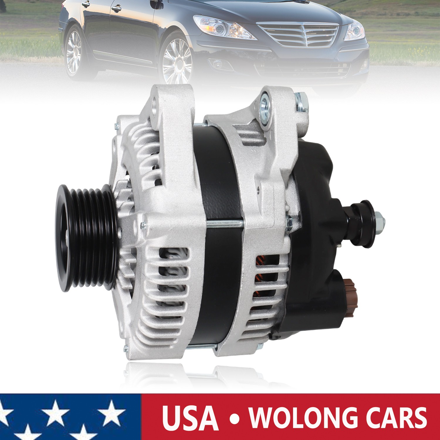 1x 150A 12V Alternator for 2009 2010 2011 2013 3.8L Hyundai Genesis 11524N