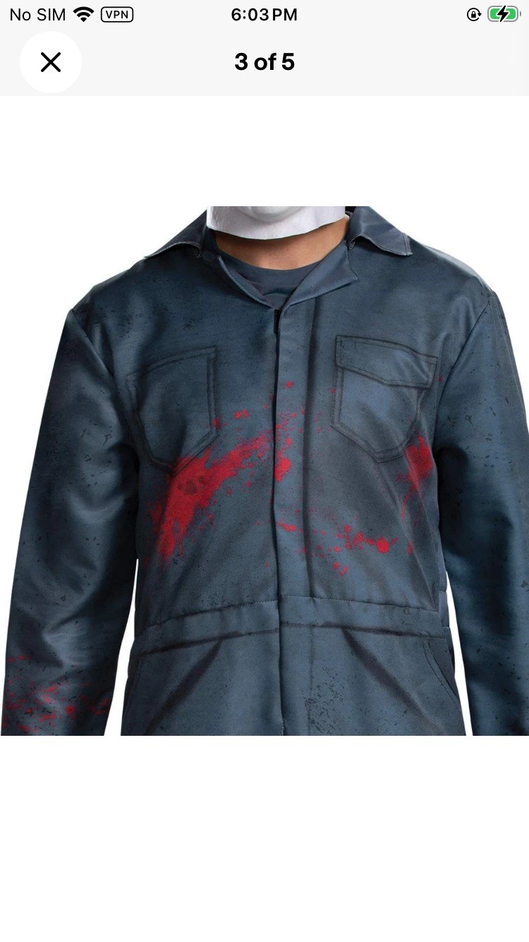 Official Michael Myers Costume Jumpsuit and Mask for Men, Halloween 2 Deluxe