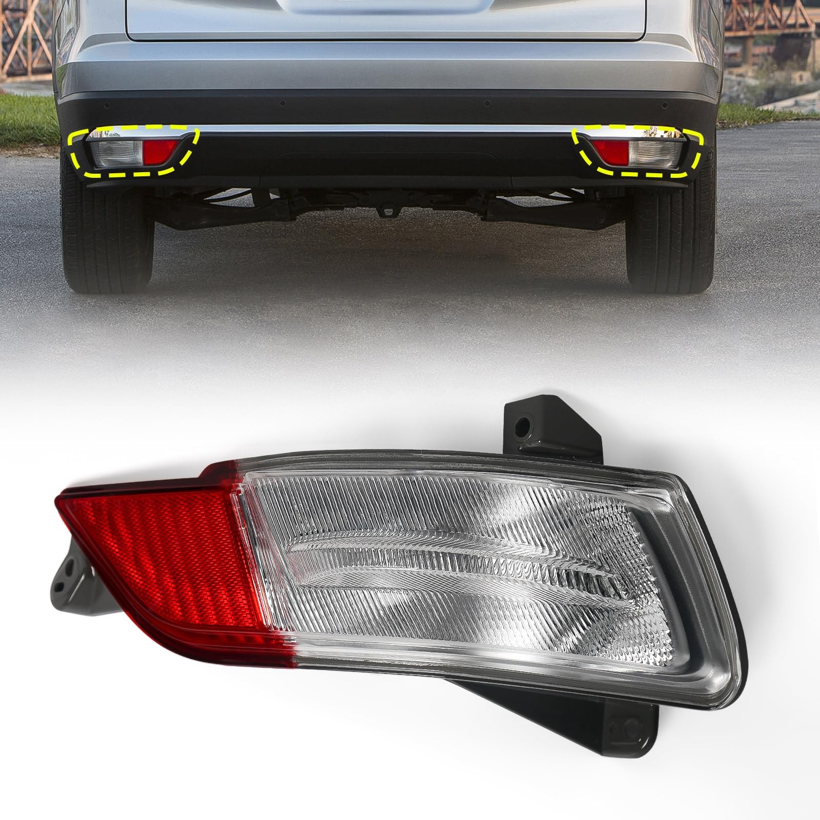 Huray Right Back Up Light For Honda Pilot 2016-2018 Passenger Side HOPT0007 Huray Right Back Up Light For Honda Pilot 2016-2018 Passenger Side HOPT0007