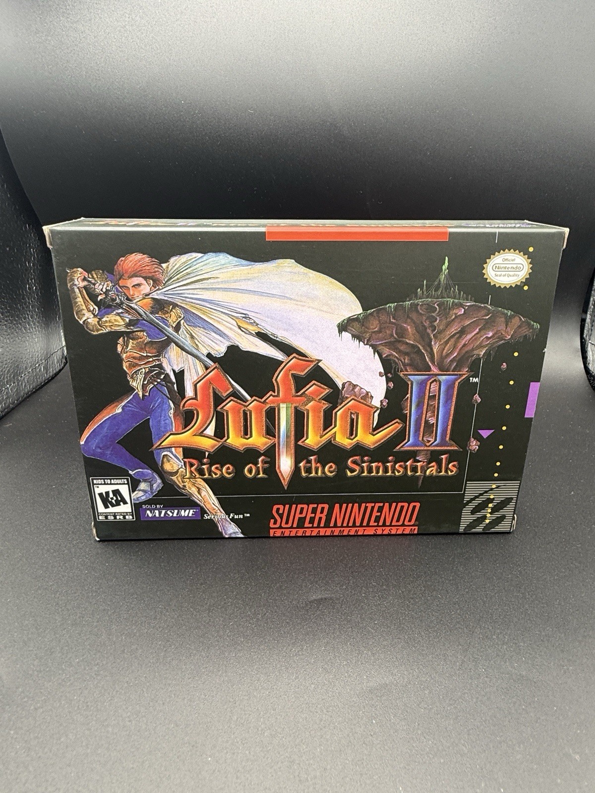 Lufia & the Fortress of Doom SNES Game Cartridge & Box Reproduction