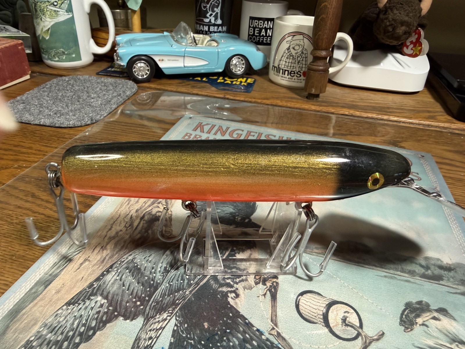 7” (+2-1/2” bill) Danczyk Crankbait. 7” (+2-1/2” bill) Danczyk Crankbait.