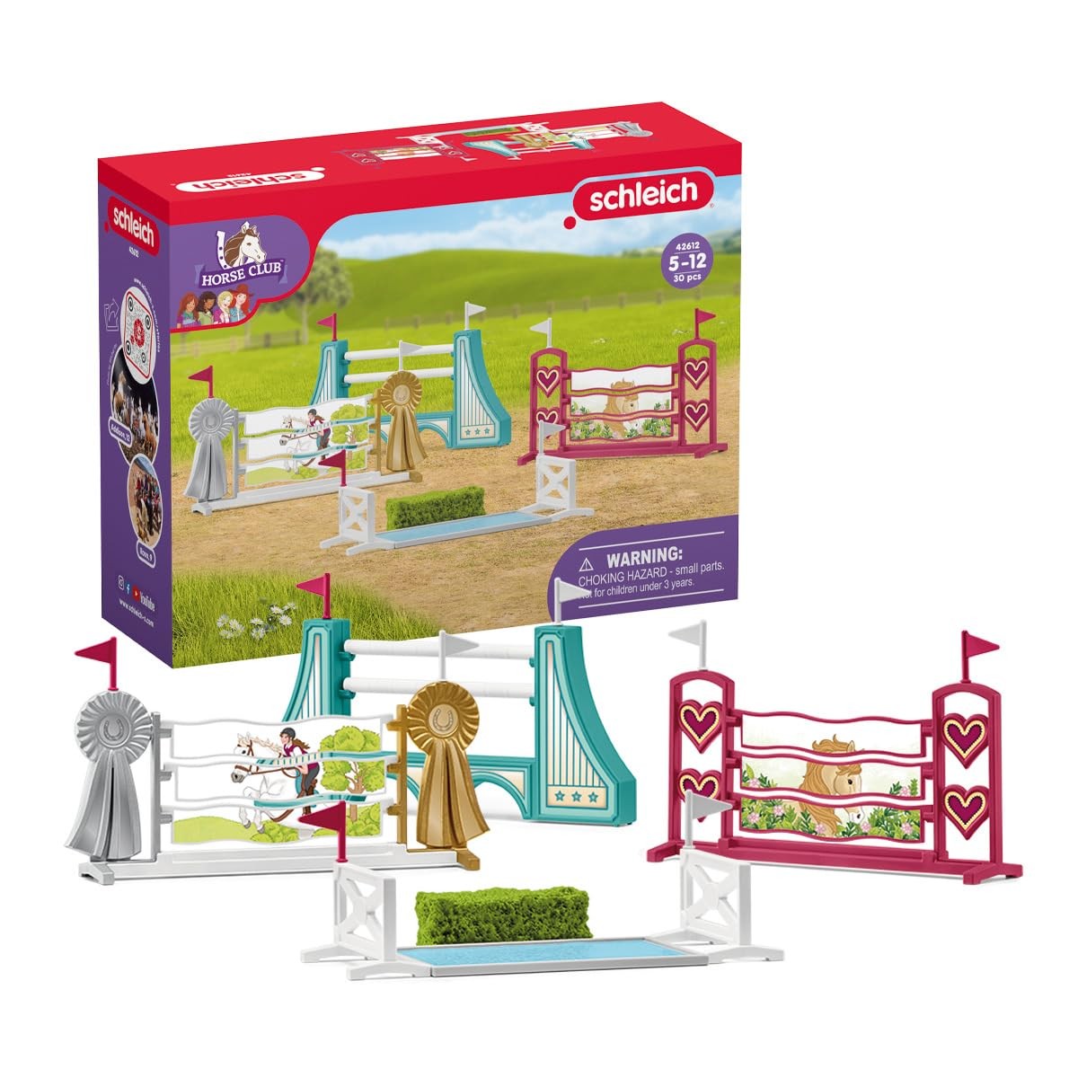 Schleich Horse Club Obstacle Course Playset with Accessories for Kids