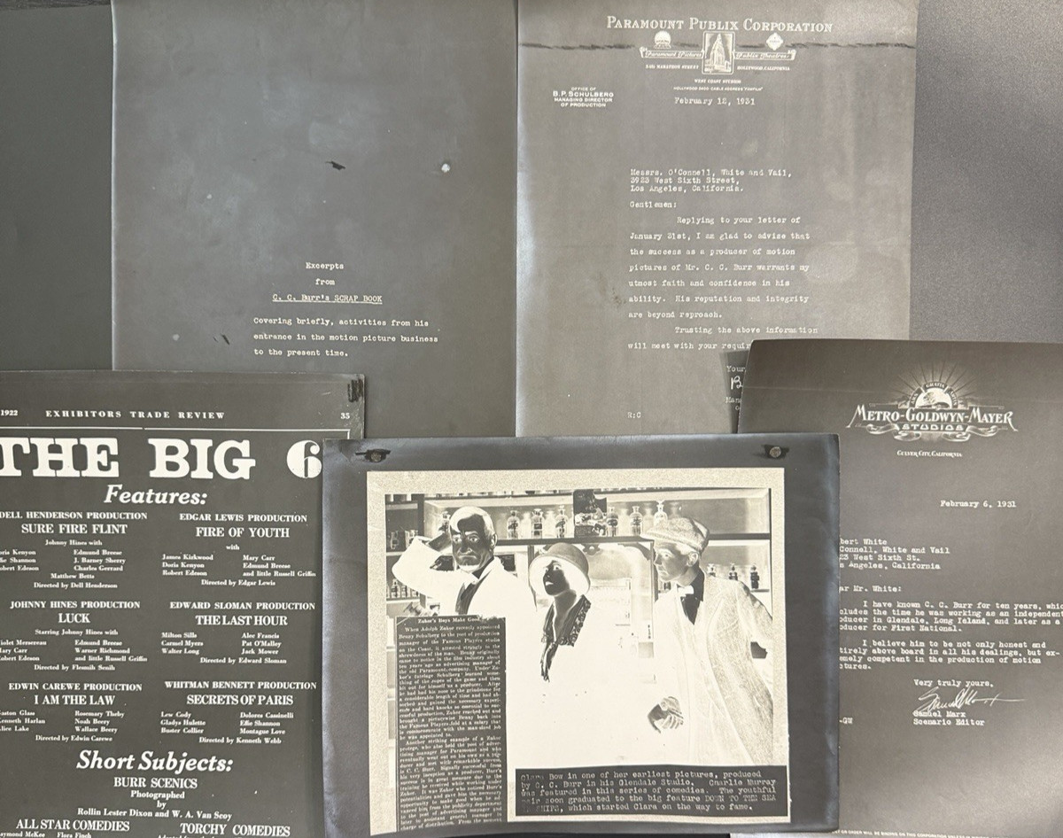 1931 Pre Code Hollywood Producer Portfolio CC Burr Clara Bow Goldwyn MGM Photo 1931 Pre Code Hollywood Producer Portfolio CC Burr Clara Bow Goldwyn MGM Photo