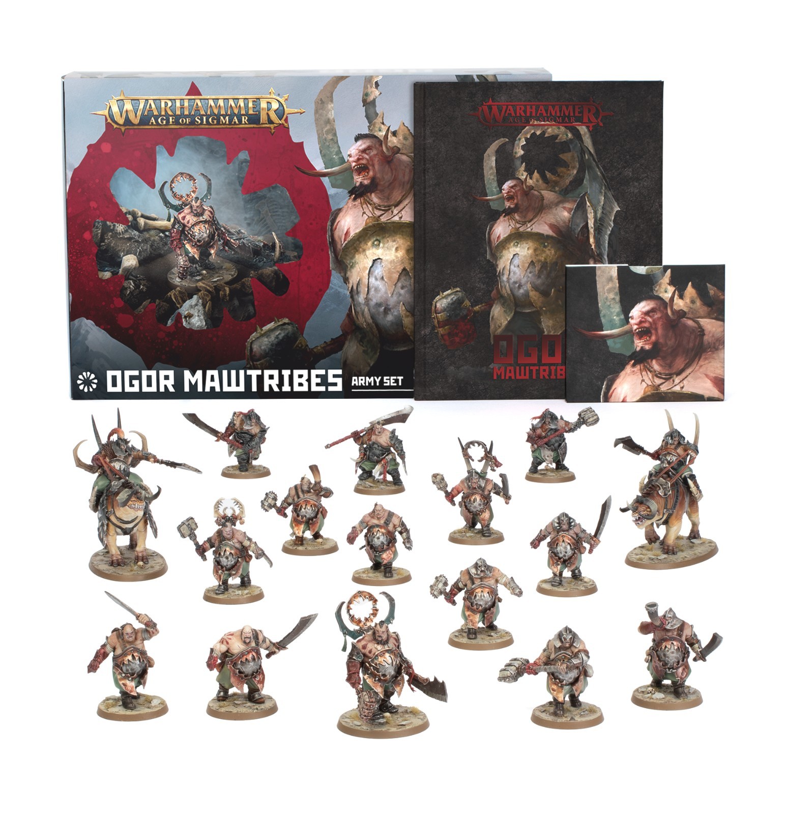 ⚔️1-CLK WARHAMMER AGE OF SIGMAR - OGOR MAWTRIBES ARMY + REDD + MORGA - NIB⚔️