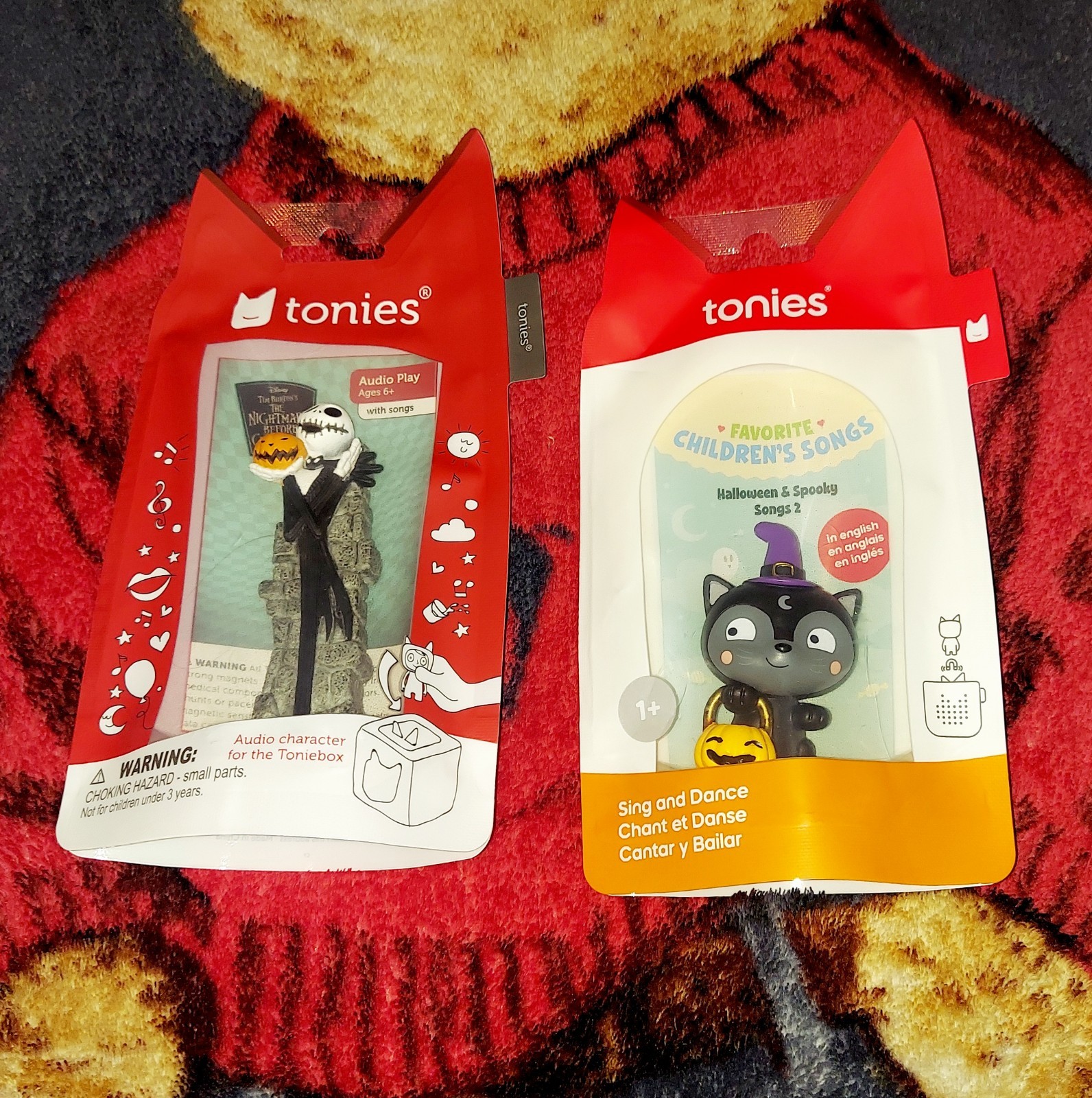 New TONIES Lot Of 2 JACK SKELLINGTON  LIL BLACK CAT Audio Characters NEW SEALED 