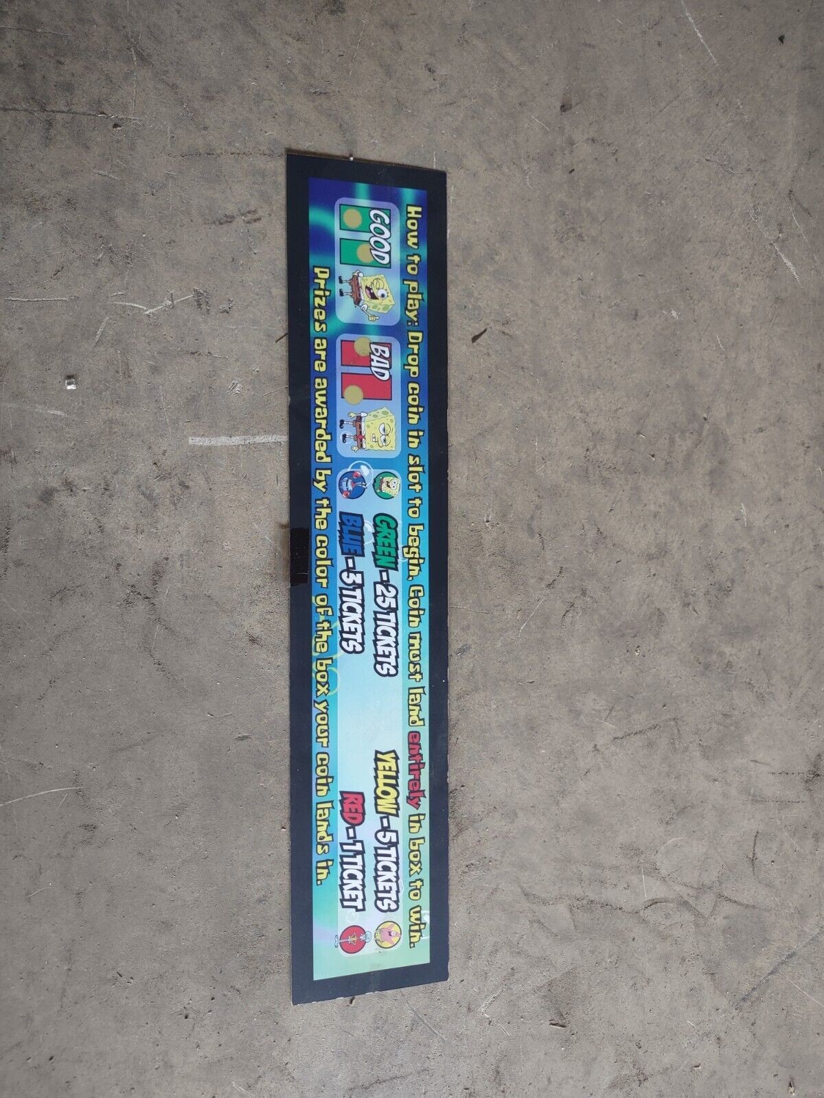 spongebob squarepants jellyfishing arcade redemption parts #1600