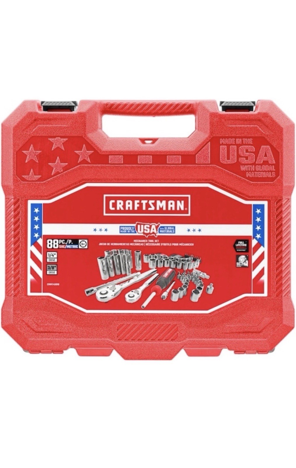 Craftsman 88-Piece Mechanics Tool Set, No. CMMT45018, Made in Fort Worth, TX USA