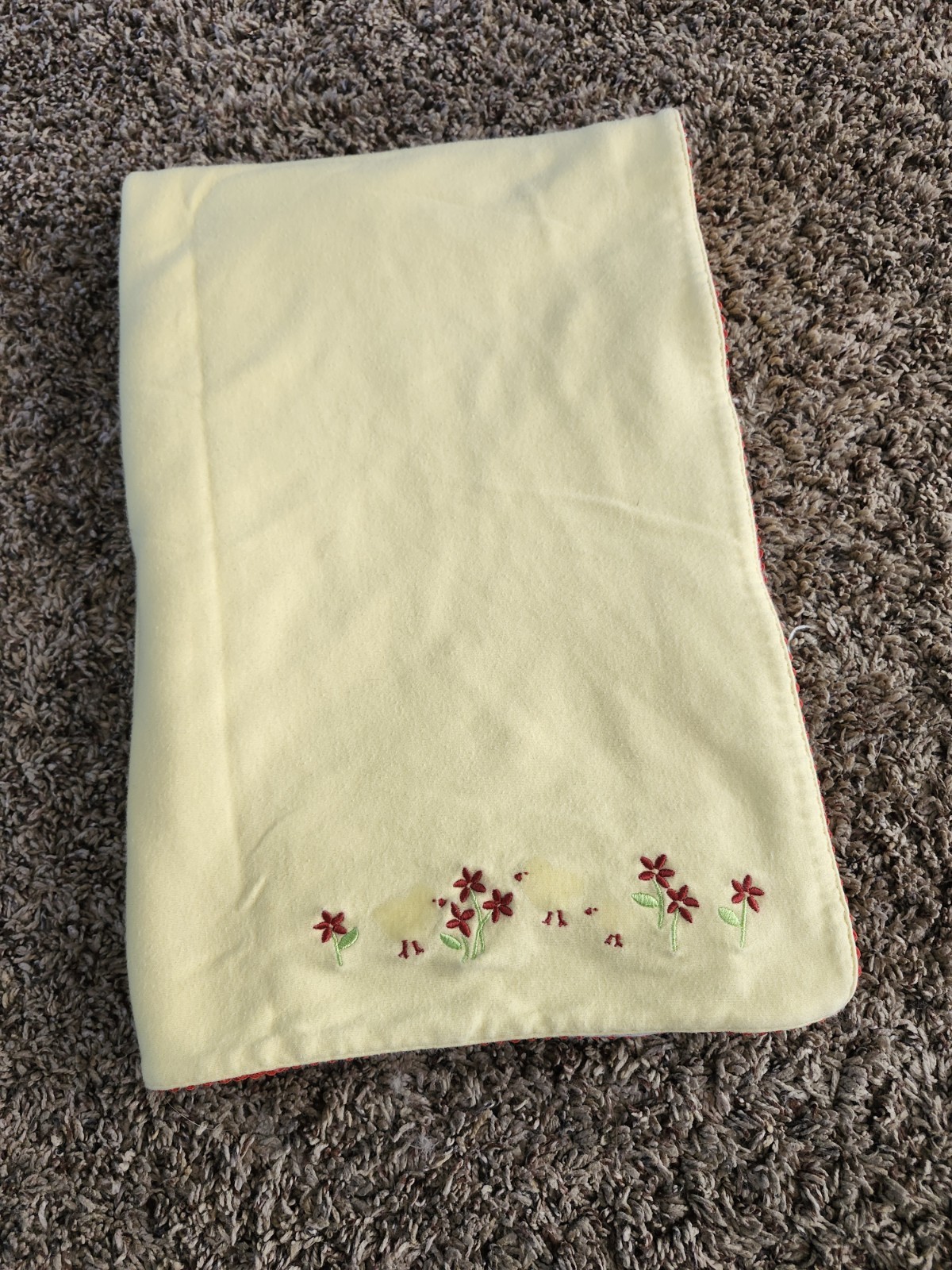 Vintage Gymboree 2000 Baby Blanket Yellow/ Red Flowers Chicks and Flowers Vintage Gymboree 2000 Baby Blanket Yellow/ Red Flowers Chicks and Flowers