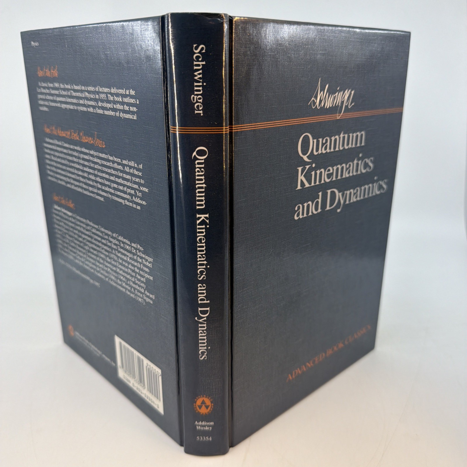 Quantum Kinematics & Dynamics Julian Schwinger HC 1991 Advanced Book (AZ49)