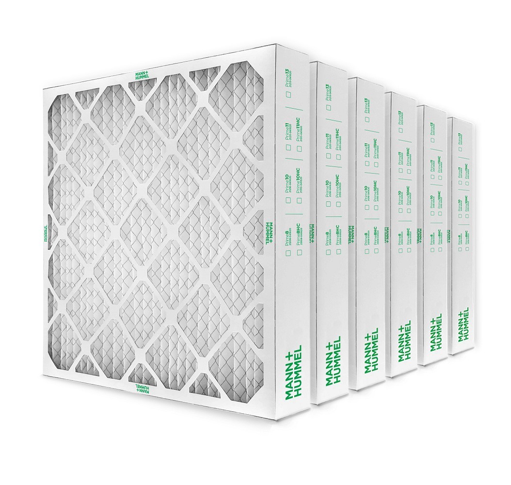 20x20x4 MERV 8 Pleated AC Furnace Air Filters.   6 Pack (Actual Depth: 3-3/4