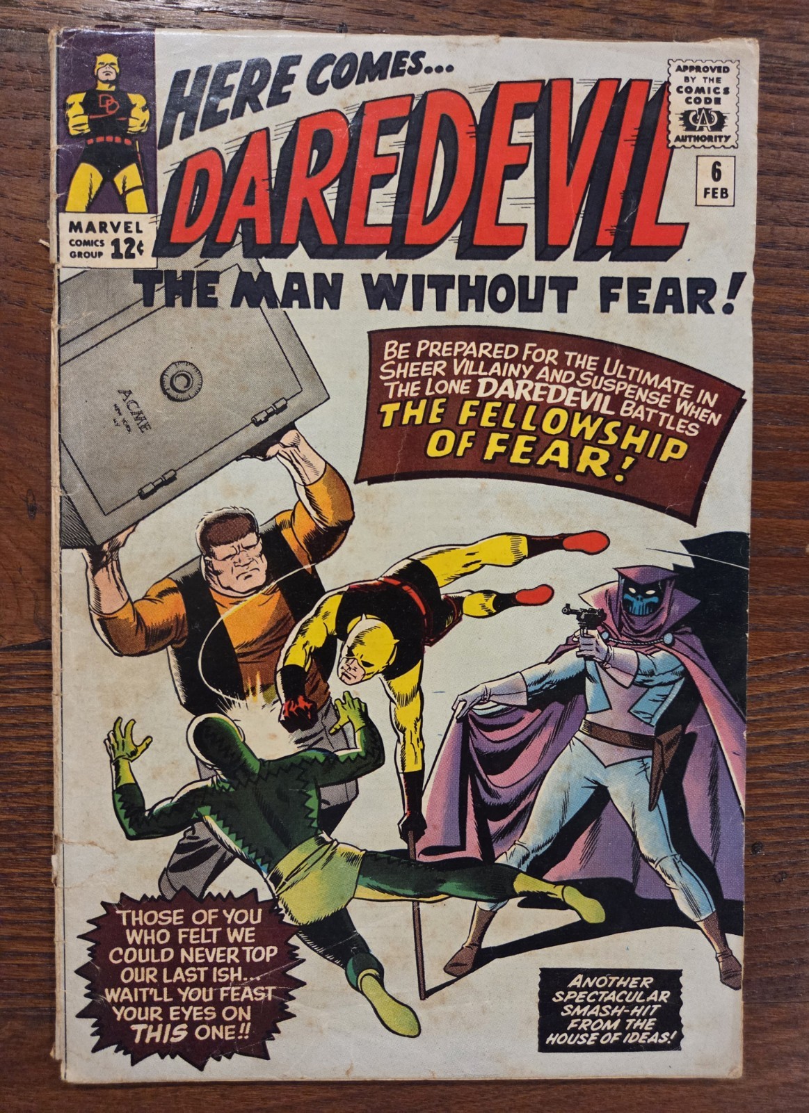 Marvel Comics Daredevil #6 1965 Marvel Comics Daredevil #6 1965