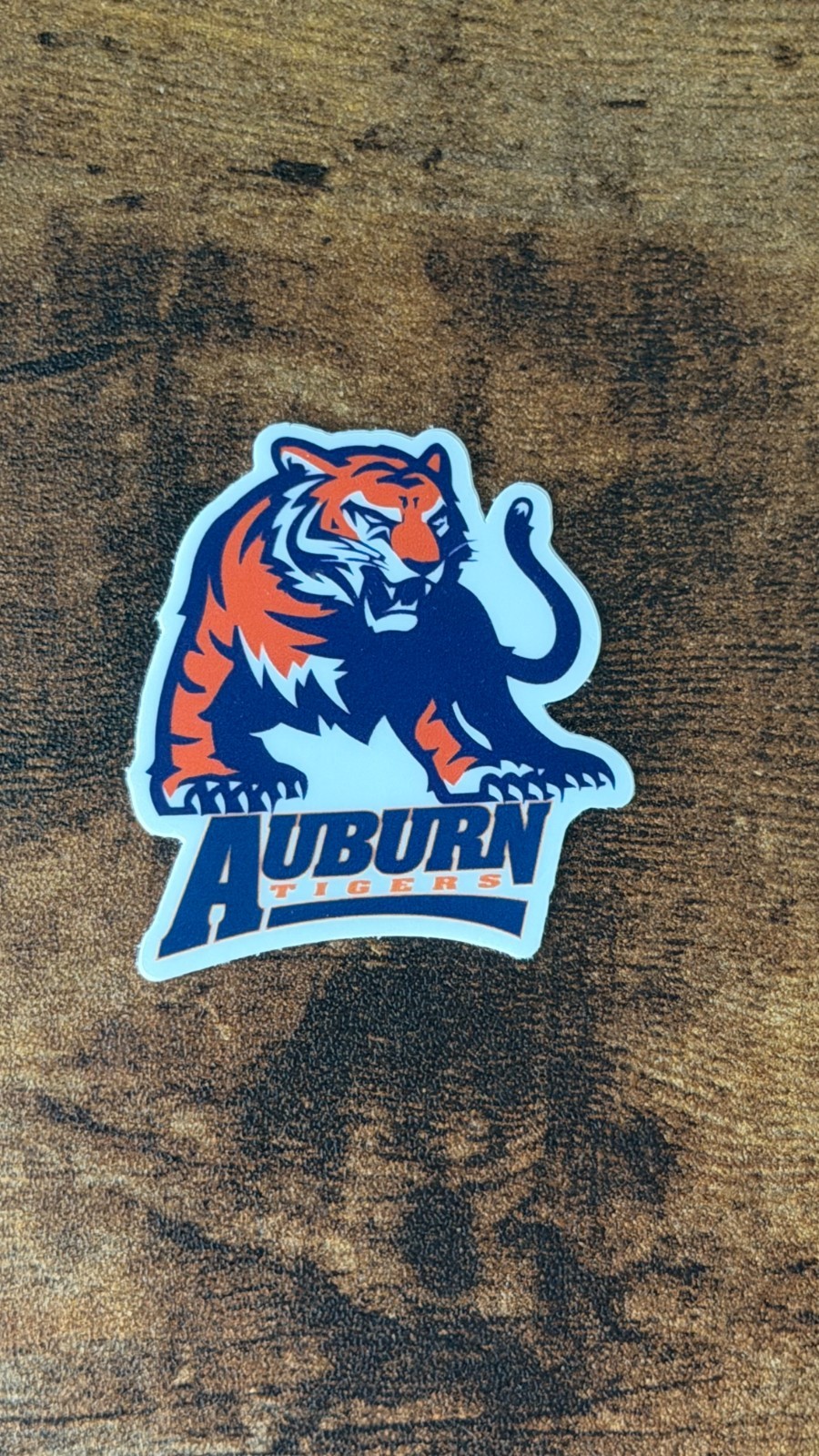 Auburn Tigers Vintage Logo Vinyl Sticker Decal Laptop Water Bottle NCAA