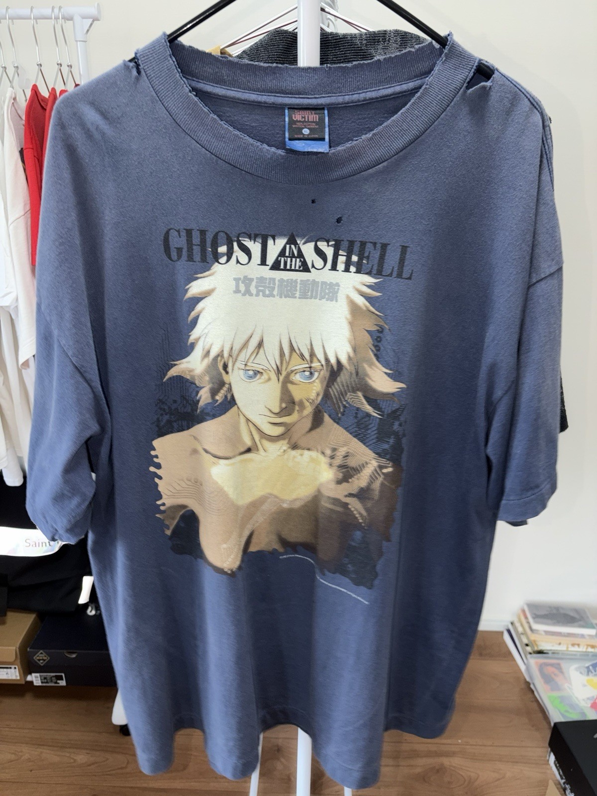 SAINT MICHAEL MXXXXXX MX6 Ghost In The Shell T-Shirt Size XL Made In Japan SAINT MICHAEL MXXXXXX MX6 Ghost In The Shell T-Shirt Size XL Made In Japan