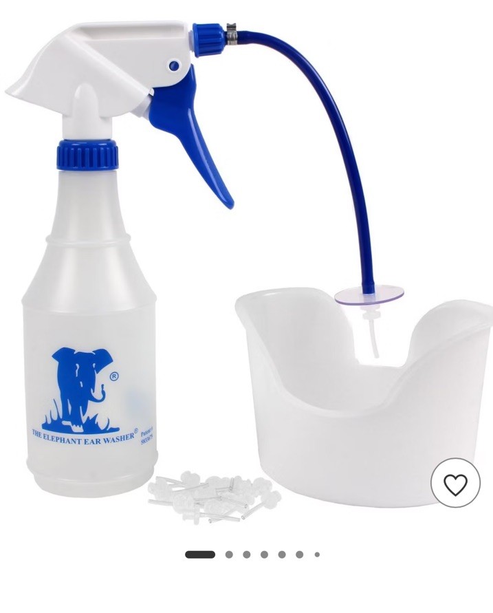 The Elephant Ear Washer Ear Washer Kit Reusable Plastic with 3 Ear Tips & Basin The Elephant Ear Washer Ear Washer Kit Reusable Plastic with 3 Ear Tips & Basin