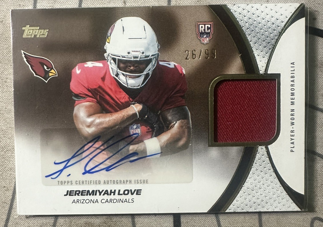 2026 Topps Flagship Jeremiyah love 🔥ROOKIE PATCH AUTO /99 🔥(AU,MEM) 2026 Topps Flagship Jeremiyah love 🔥ROOKIE PATCH AUTO /99 🔥(AU,MEM)
