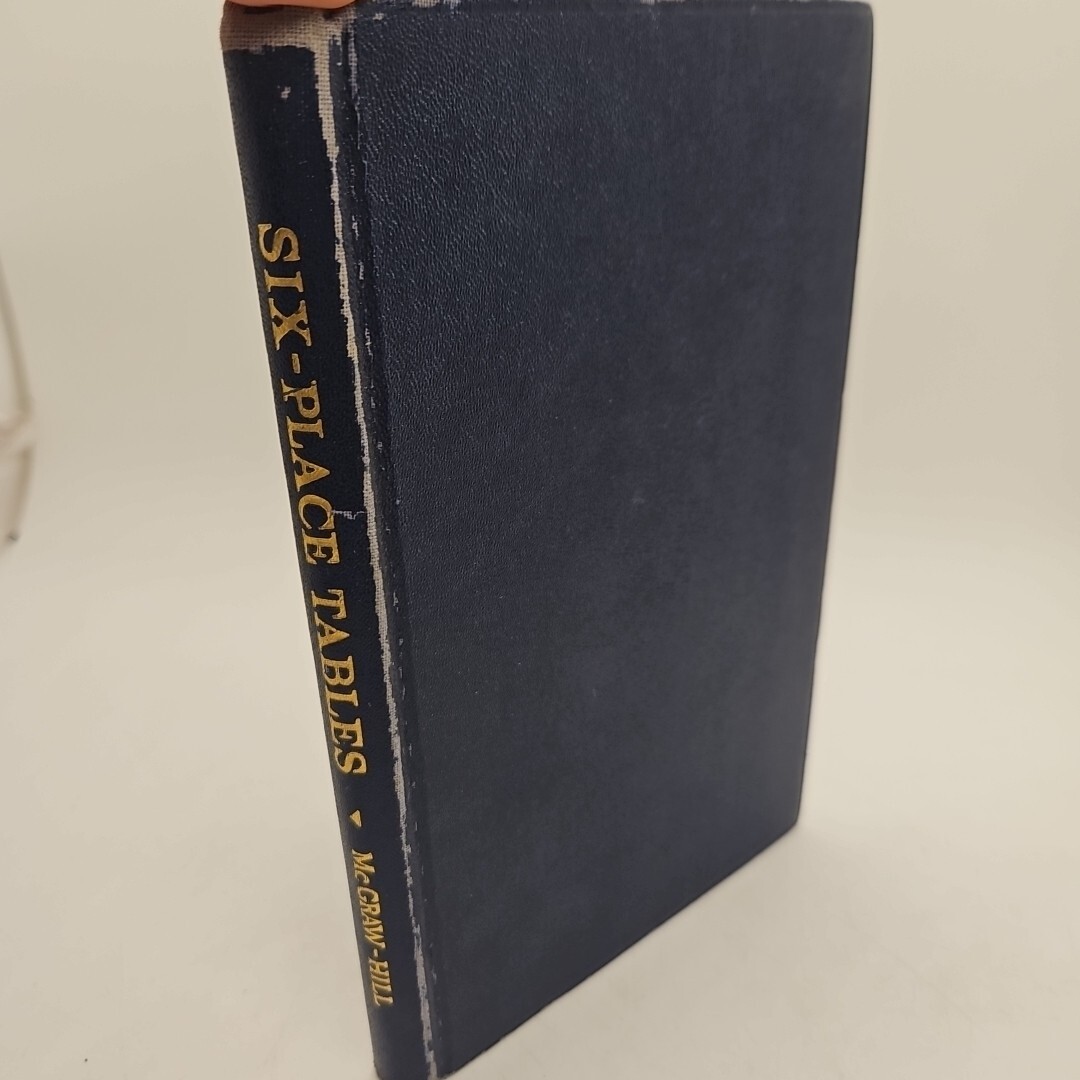 Six Place Tables 1941 Hardcover Six Place Tables 1941 Hardcover
