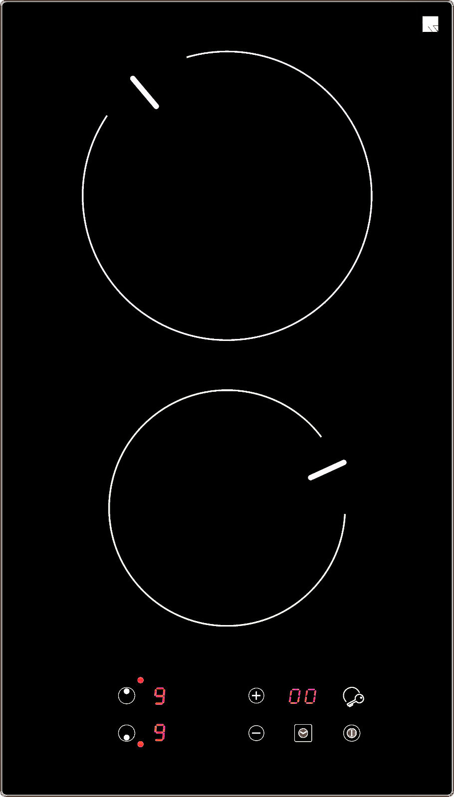 Ramblewood 2 Burner Electric Cooktop, EC2-18