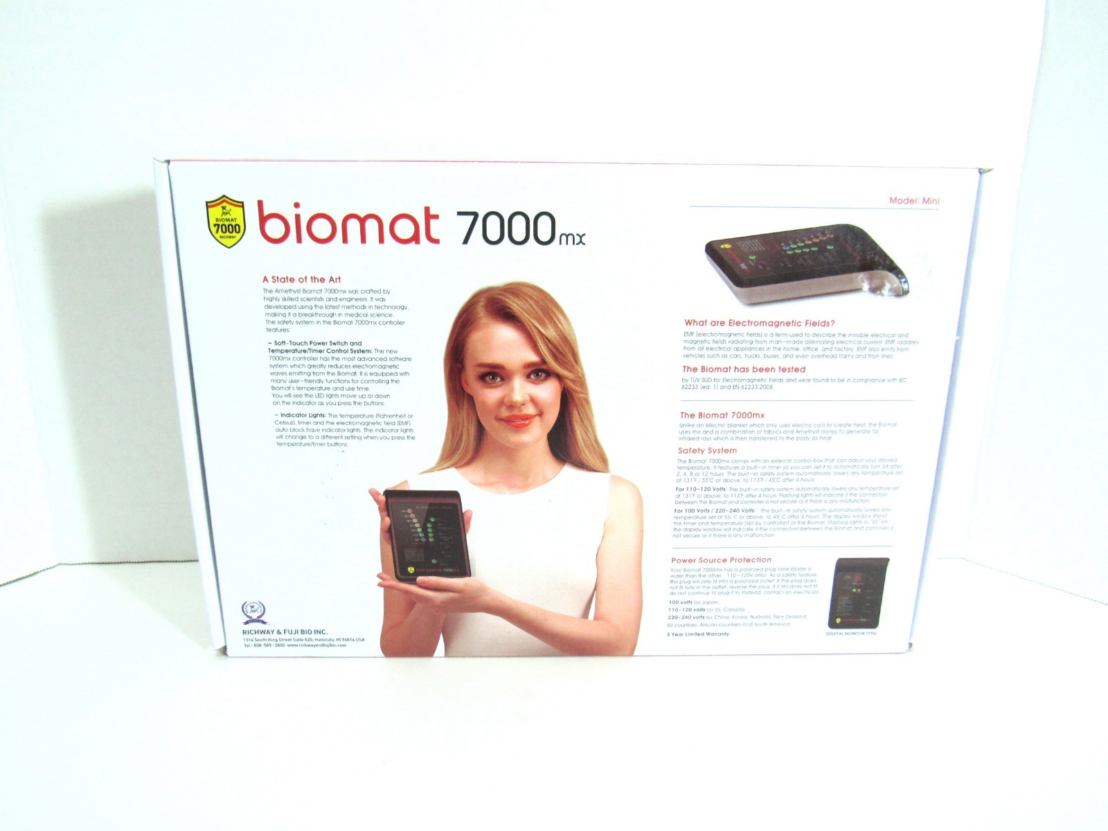 Richway Mini BioMat 7000MX Controller Open Box