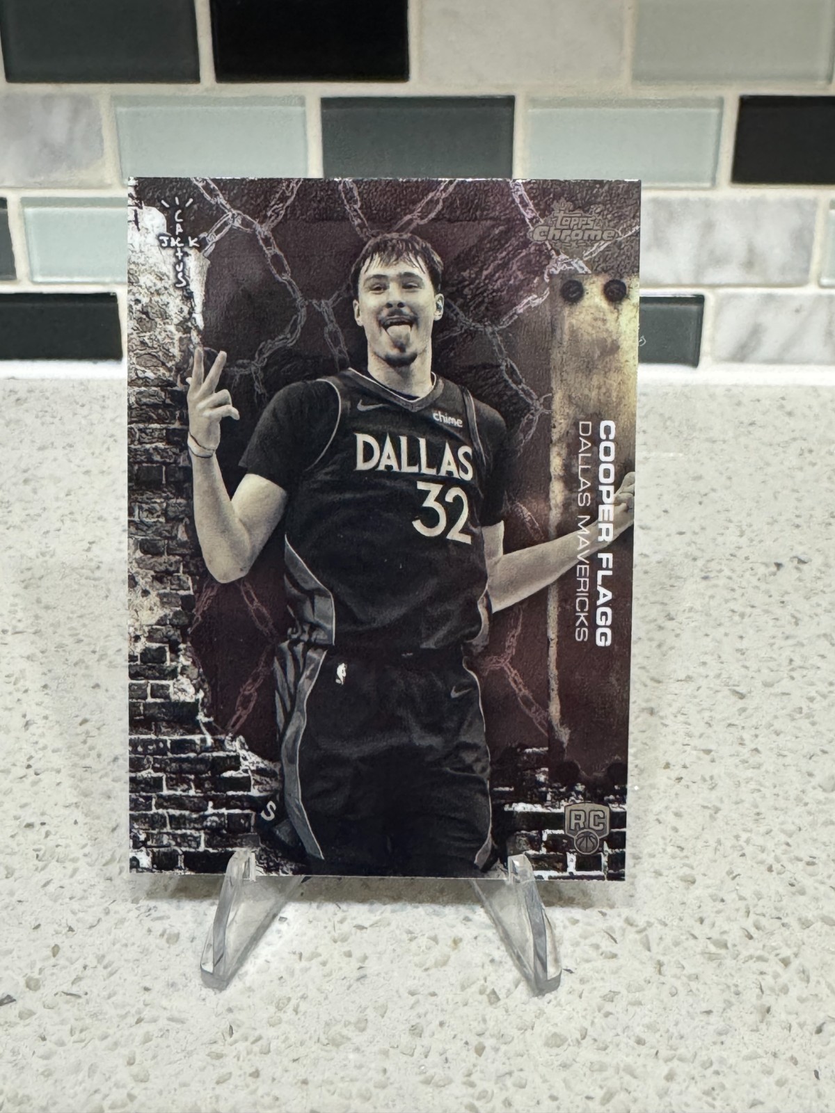 Cooper Flagg 2025-26 Topps Chrome Cactus Jack Rookie Card  RC Dallas Mavericks