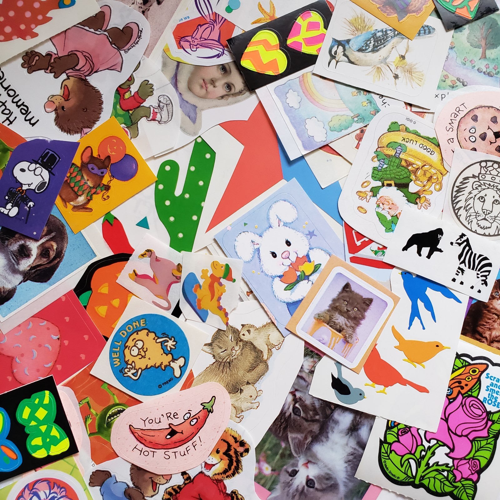 Vintage 80s 90s Sticker Mystery GRAB BAG Lot - $5.99 