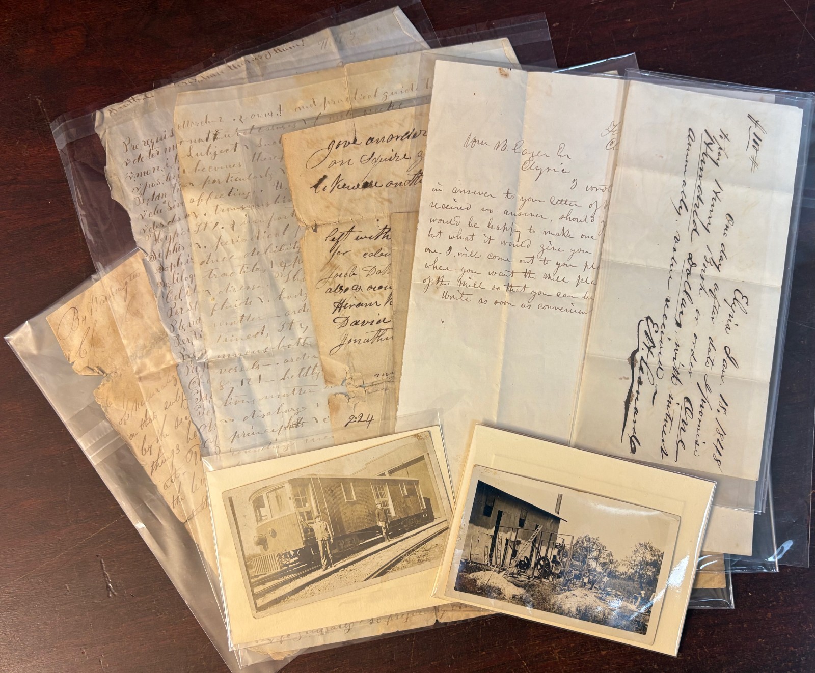 357: Lot of (8) 1700\'s/1800\'s Letters/Documents Plus (2) Interesting Photos 357: Lot of (8) 1700\'s/1800\'s Letters/Documents Plus (2) Interesting Photos