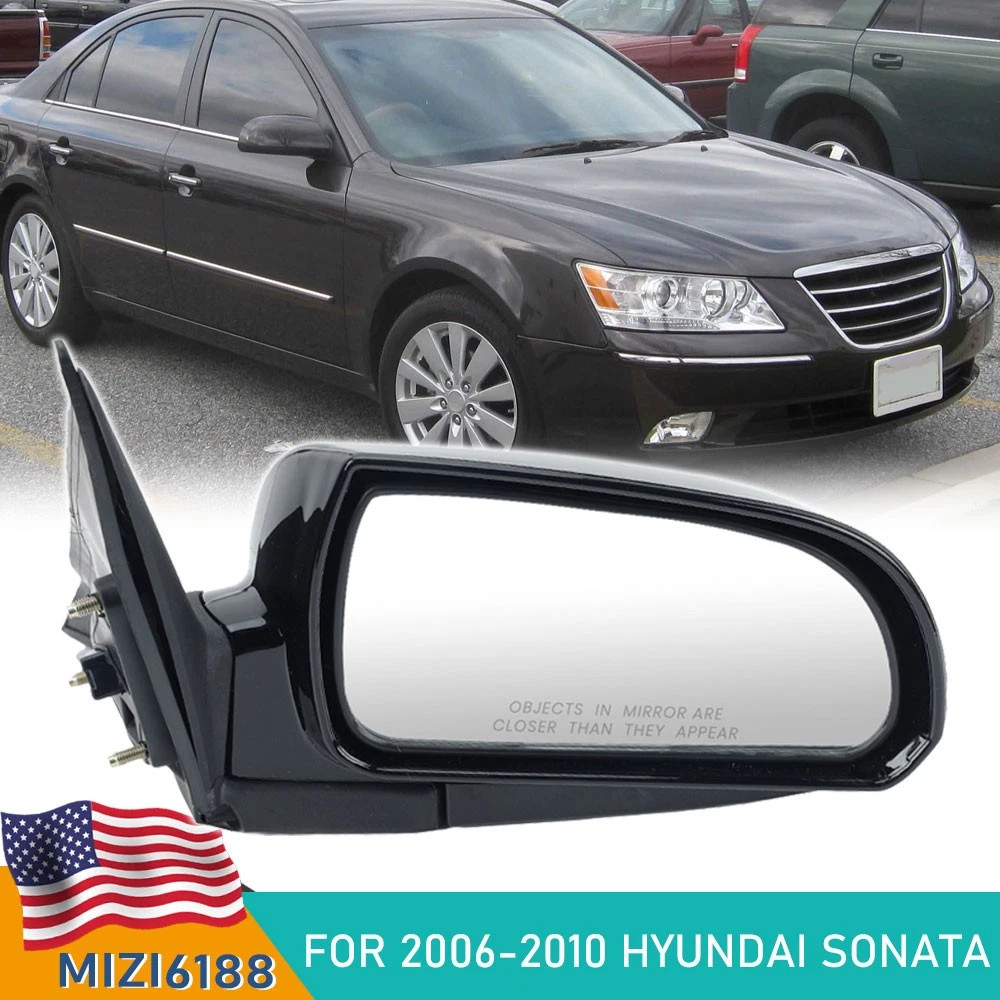 Passenger Side Power Mirror For 2006-2009 2010 Hyundai Sonata Heated Manual Fold
