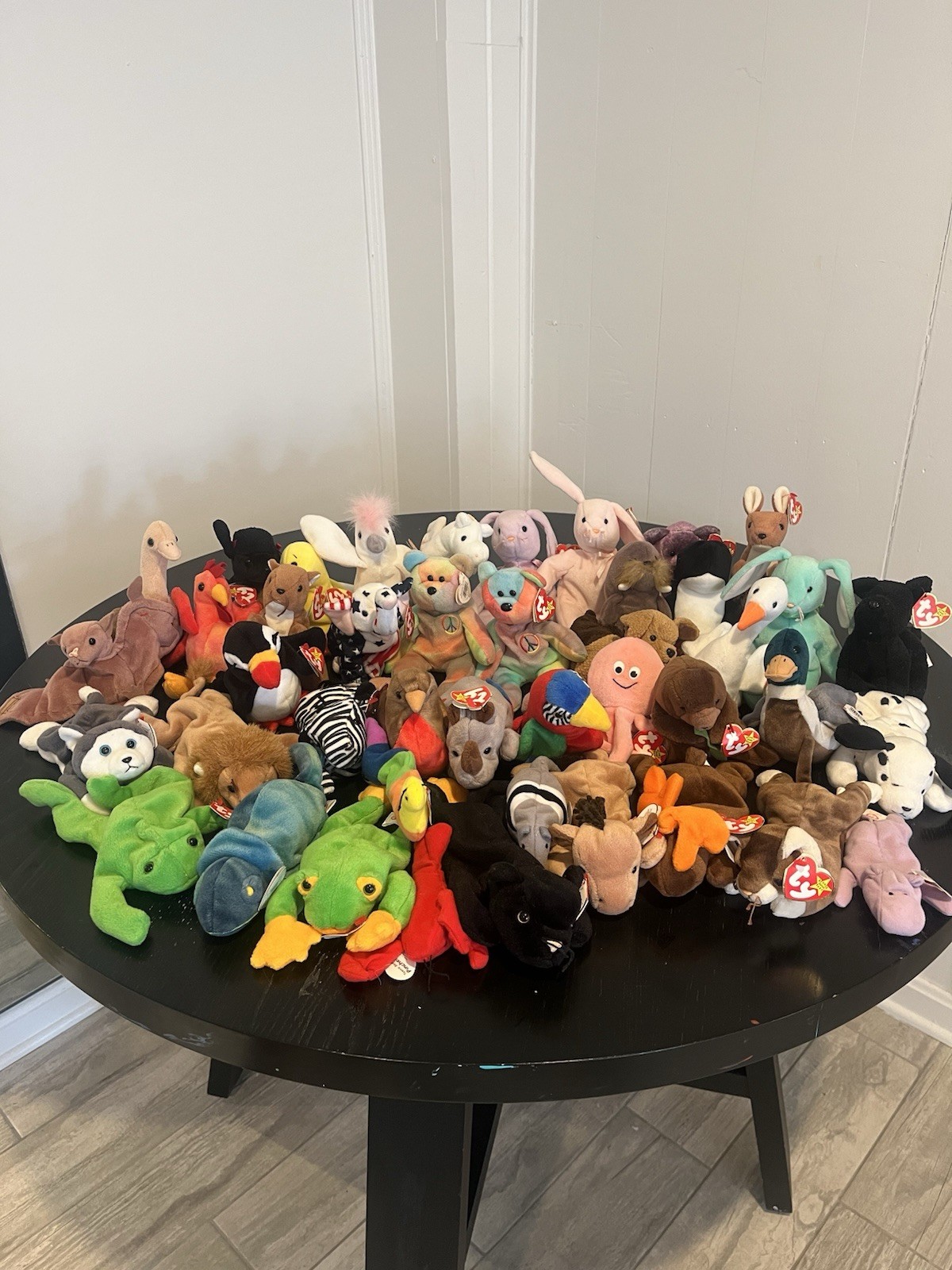 Lot Of 43 Ty Beanie Babies - Several Rares, All Tagged Lot Of 43 Ty Beanie Babies - Several Rares, All Tagged