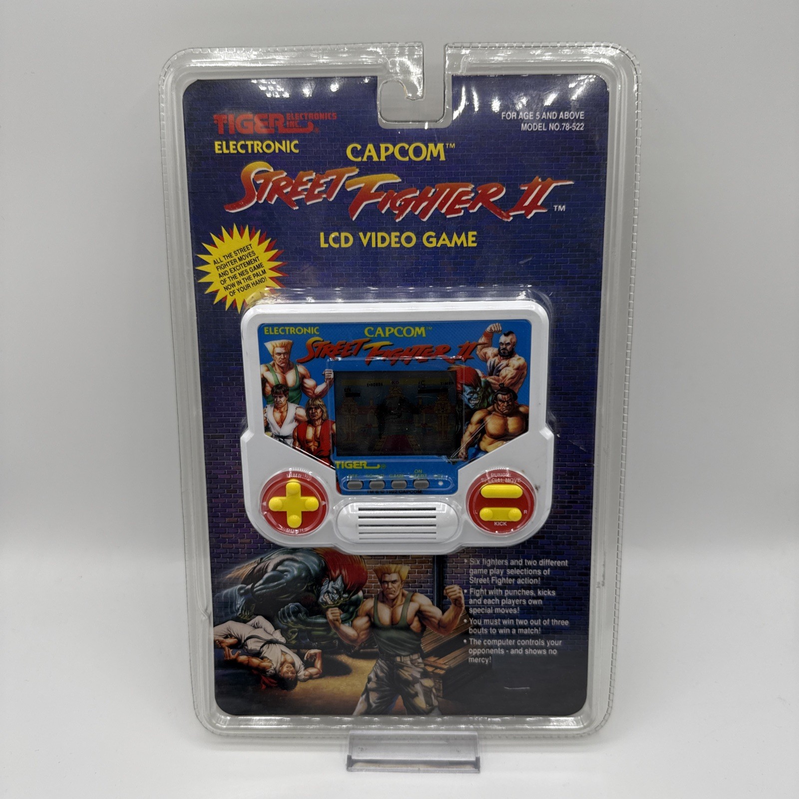 Tiger Electronics STREET FIGHTER II LCD Handheld Game NEW NIB Capcom Vtg 1992 Tiger Electronics STREET FIGHTER II LCD Handheld Game NEW NIB Capcom Vtg 1992