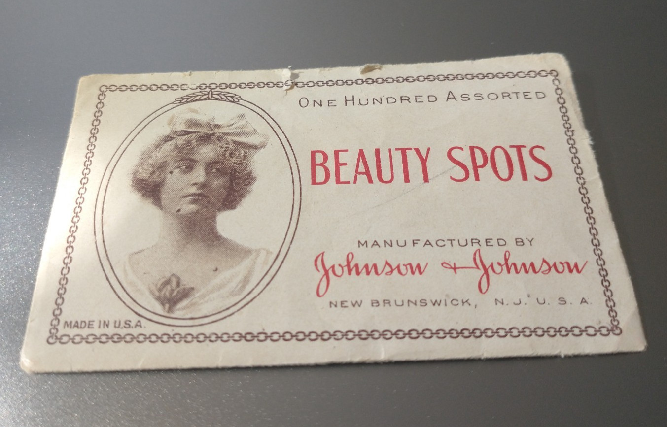 Antique 1910-1920's Johnson & Johnson Assorted Beauty Spots in Envelope