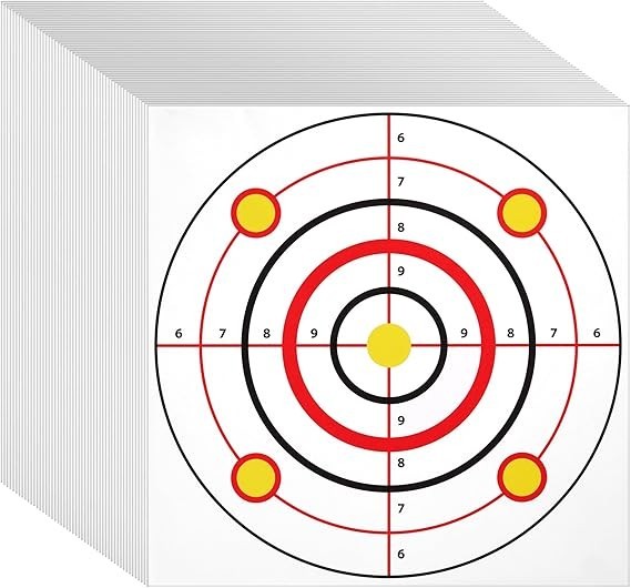 Juvale 50 Pack Paper Shooting Targets for Range - 11x11\