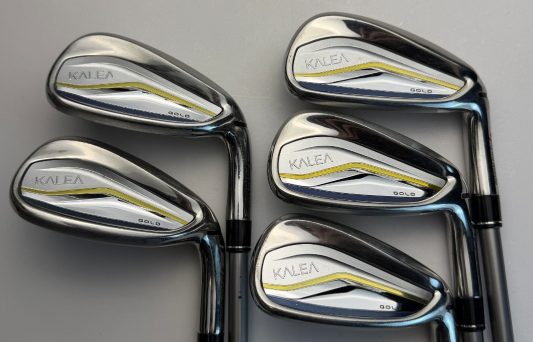 TaylorMade Kalea Gold 7-PW, SW - Kalea 40 Soft Ladies Flex - Very Good