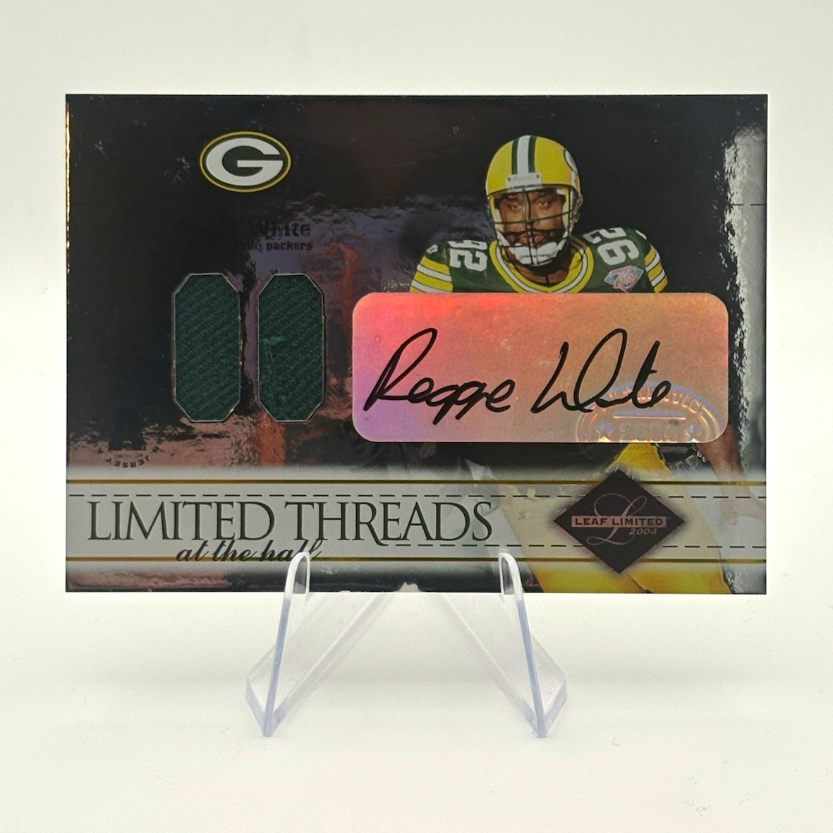 Leaf Limited 2004 Reggie White Limited Threads Auto Patch /50 #LT-83 Read Error Leaf Limited 2004 Reggie White Limited Threads Auto Patch /50 #LT-83 Read Error
