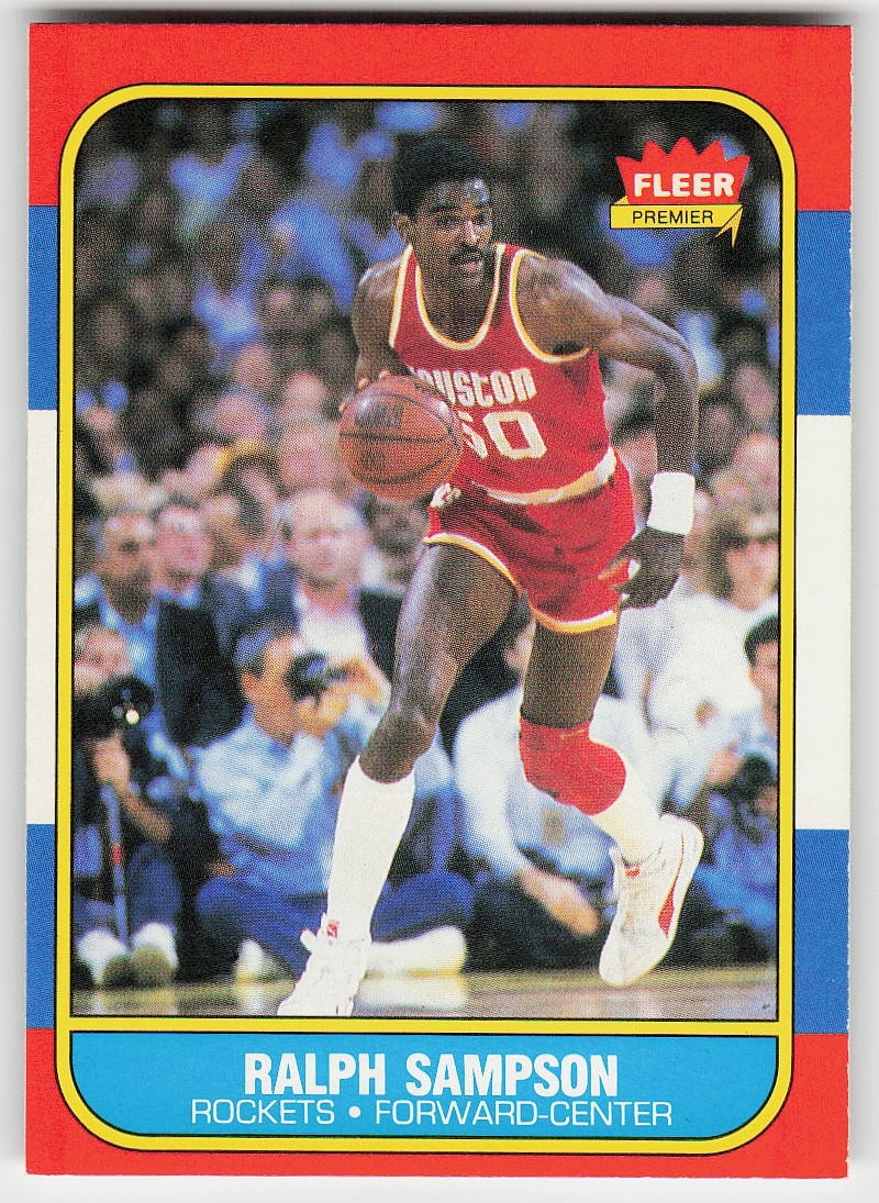 1986-87 Fleer #97 Ralph Sampson BASKETBALL Houston Rockets 1986-87 Fleer #97 Ralph Sampson BASKETBALL Houston Rockets