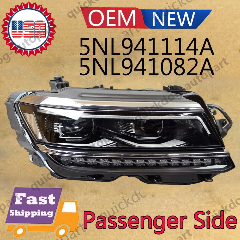 OEM 5NL941114A,5NL941082A For 18-2021 VW Tiguan LED Headlights RH Passenger Side
