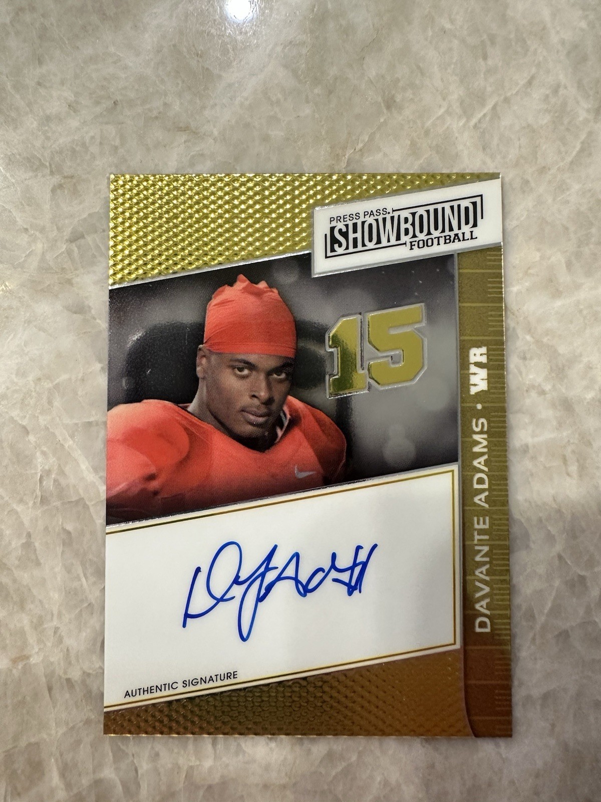 2014 Press Pass Showbound - Davante Adams #SB-DA Gold (AU, RC) NFL Football