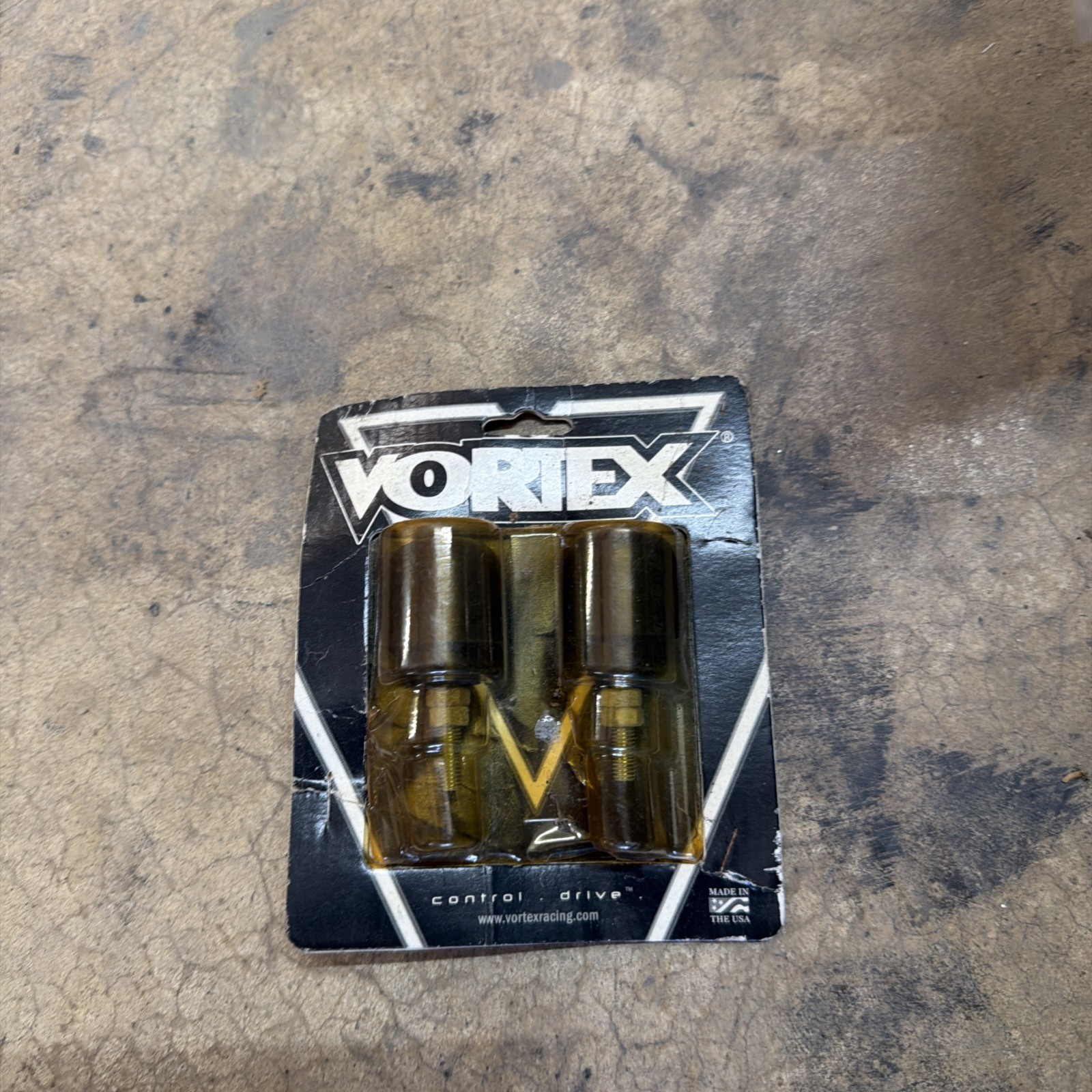 NOS Vortex Black Bar End Sliders BE512K