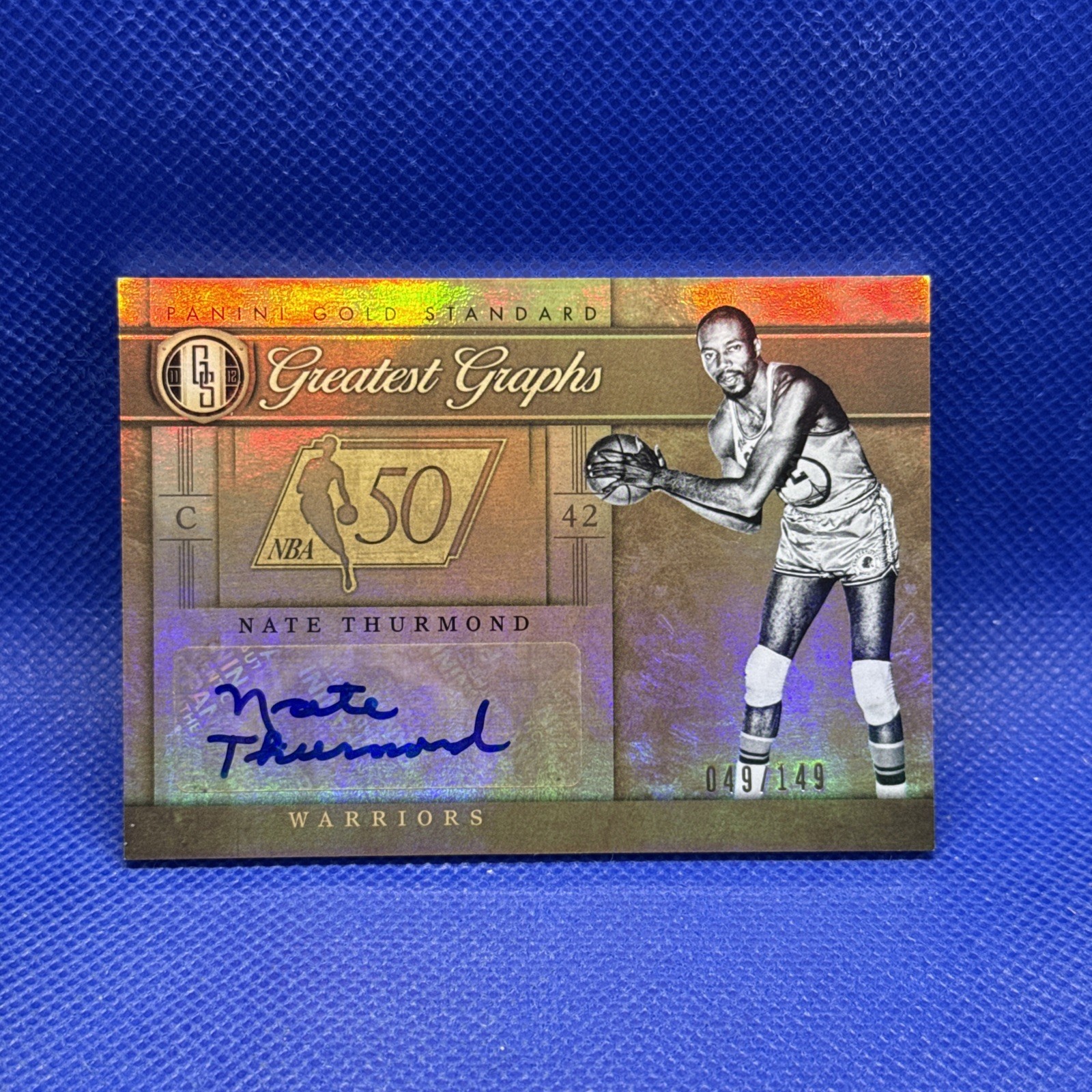 2011-12 Panini Gold Standard - Greatest Graphs Nate Thurmond #GG-31 /149 (AU)