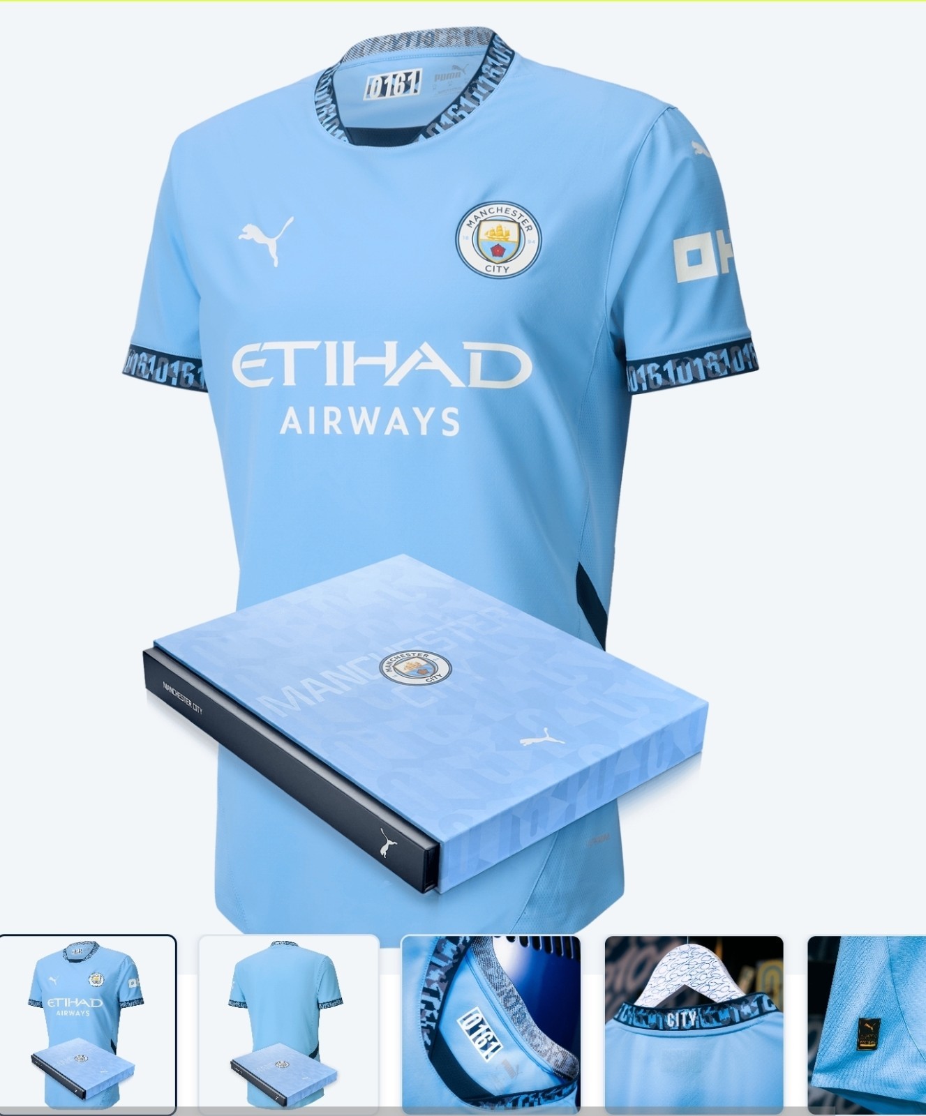 Manchester City Authentic Home Jersey 2024/25 In Gift Box Size XL Brand New