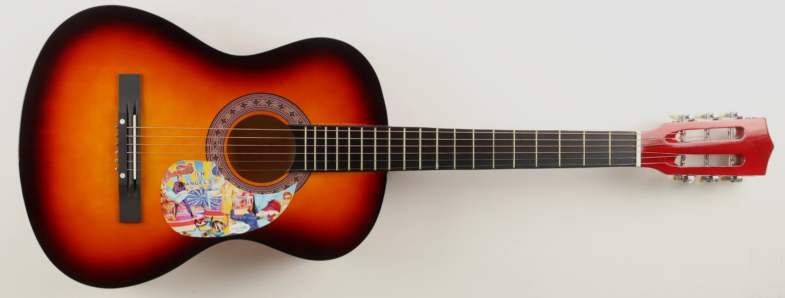 Elton John Signed Sunburst Acoustic Guitar Custom Pickguard ACOA Autographed Elton John Signed Sunburst Acoustic Guitar Custom Pickguard ACOA Autographed